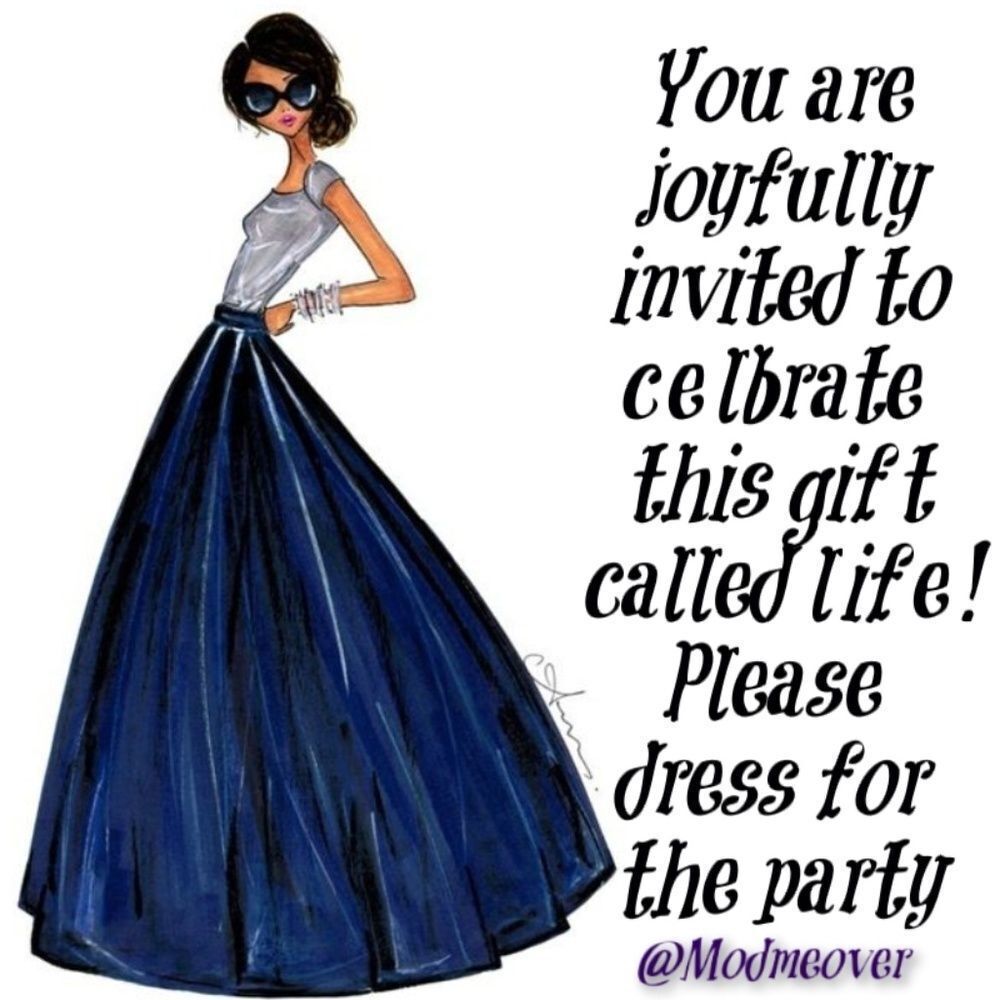 Life's a party! Dress for it... *This listing is not for sale*
